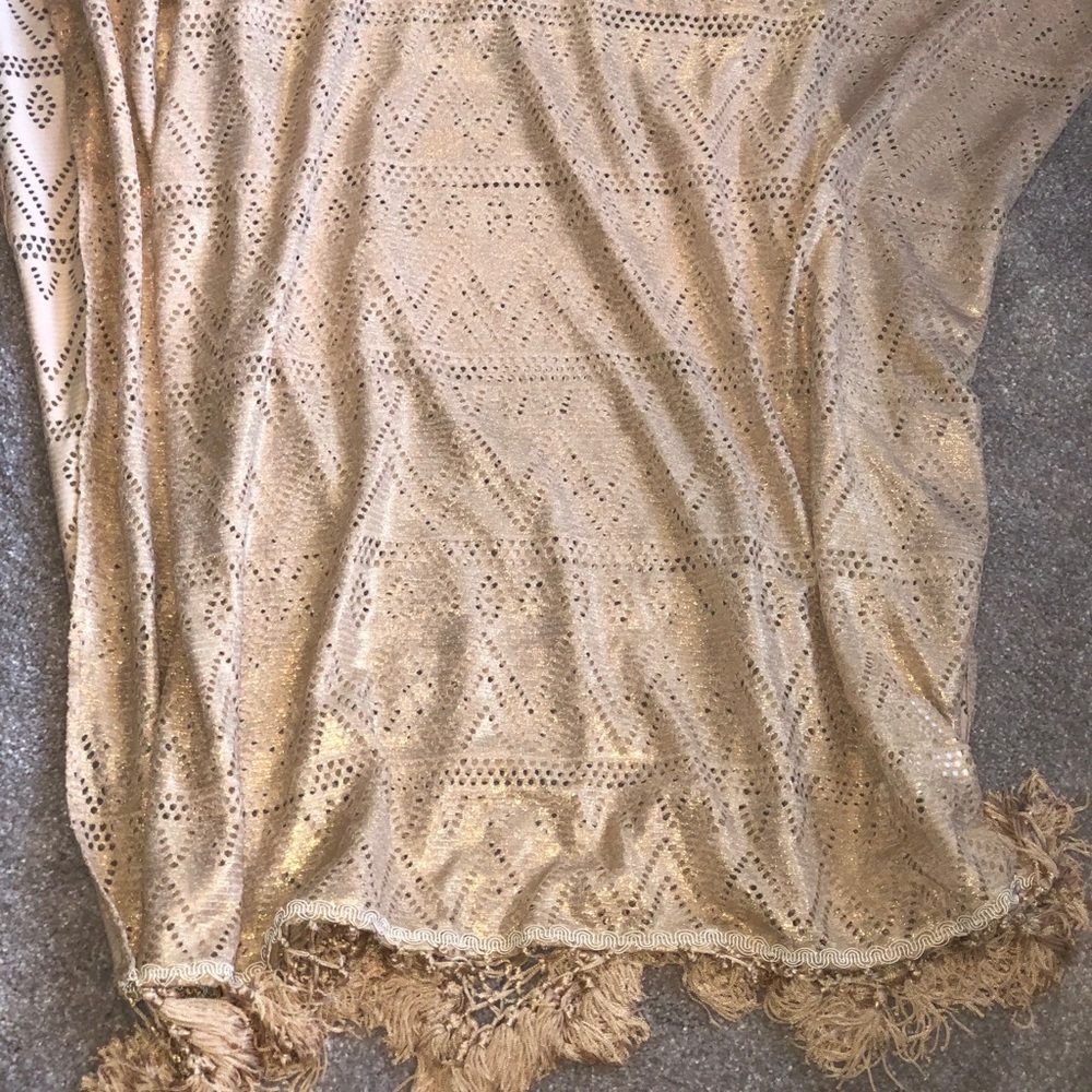 Lilly Pulitzer swim cover up w fringe